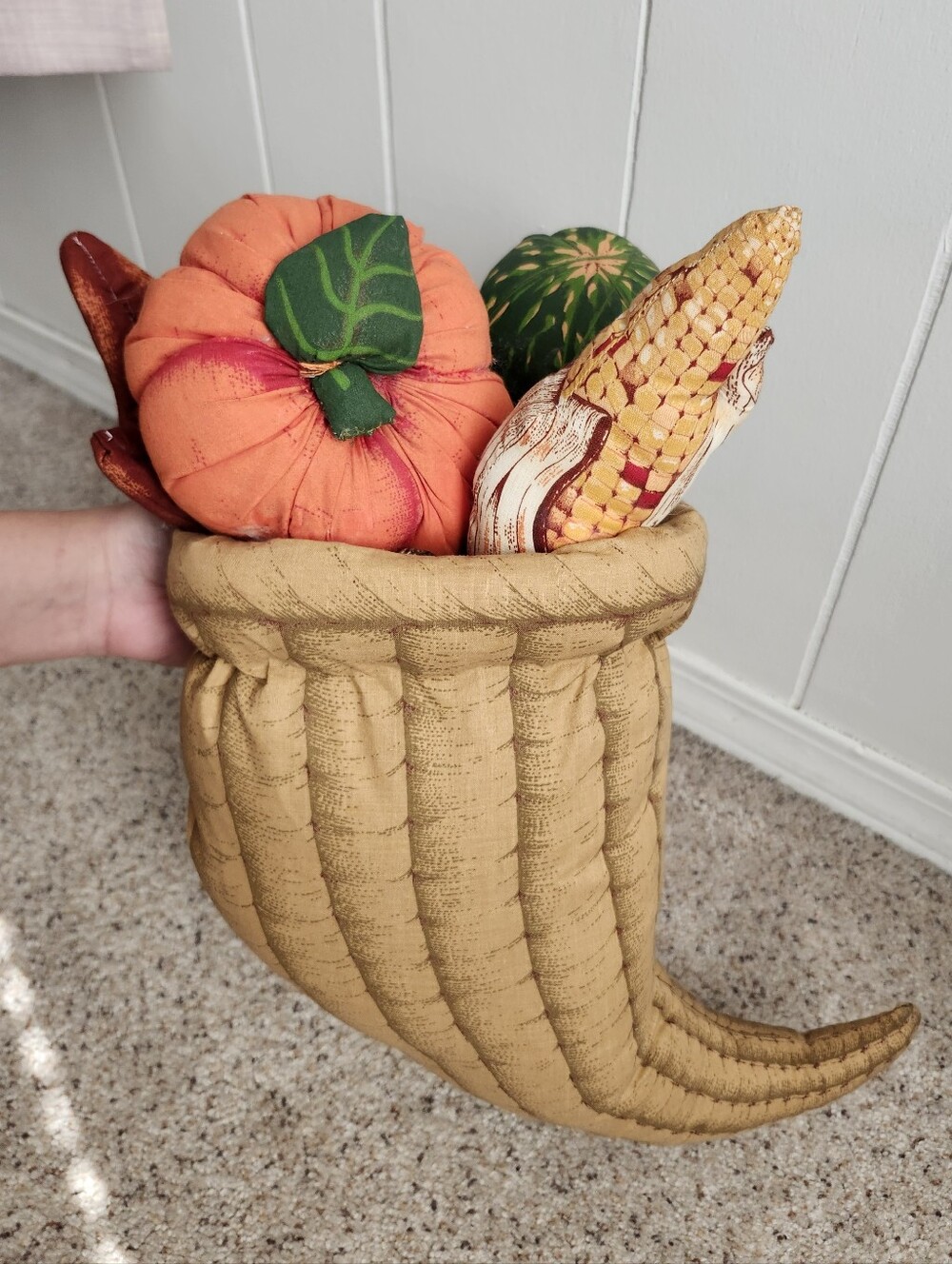 Cornucopia Vintage Pumkin Fall Plushie